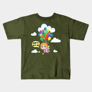 Come fly with me! Kids T-Shirt